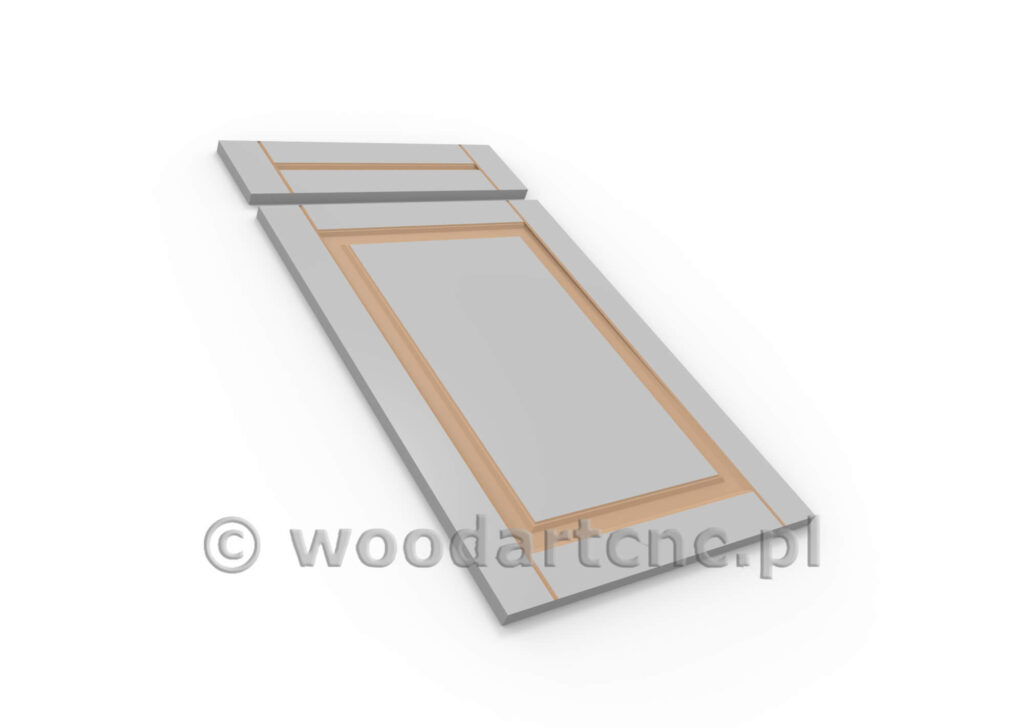 Front do mebli z przeznaczeniem do kuchni, łazienki, przedpokoju, salonu. Wykonane z MDF po frezowaniu przekazane do lakierni a tam malowane wybranym przez klienta kolorem. Wybór kolorów gwarantuje idealny dobór zadowalających i odpowiednich do wystroju i aranżacji wnętrza.