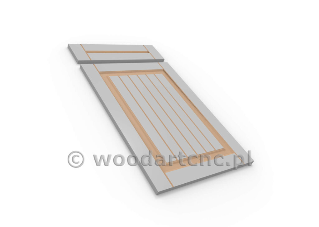 Front do mebli z przeznaczeniem do kuchni, łazienki, przedpokoju, salonu. Wykonane z MDF po frezowaniu przekazane do lakierni a tam malowane wybranym przez klienta kolorem. Wybór kolorów gwarantuje idealny dobór zadowalających i odpowiednich do wystroju i aranżacji wnętrza.