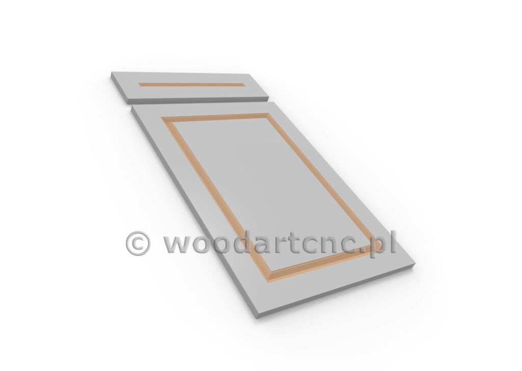 Front do mebli z przeznaczeniem do kuchni, łazienki, przedpokoju, salonu. Wykonane z MDF po frezowaniu przekazane do lakierni a tam malowane wybranym przez klienta kolorem. Wybór kolorów gwarantuje idealny dobór zadowalających i odpowiednich do wystroju i aranżacji wnętrza.