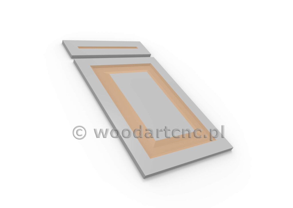 Front do mebli z przeznaczeniem do kuchni, łazienki, przedpokoju, salonu. Wykonane z MDF po frezowaniu przekazane do lakierni a tam malowane wybranym przez klienta kolorem. Wybór kolorów gwarantuje idealny dobór zadowalających i odpowiednich do wystroju i aranżacji wnętrza.