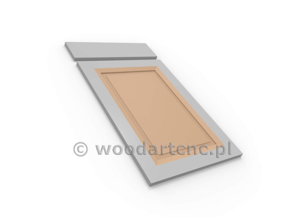 Front do mebli z przeznaczeniem do kuchni, łazienki, przedpokoju, salonu. Wykonane z MDF po frezowaniu przekazane do lakierni a tam malowane wybranym przez klienta kolorem. Wybór kolorów gwarantuje idealny dobór zadowalających i odpowiednich do wystroju i aranżacji wnętrza.