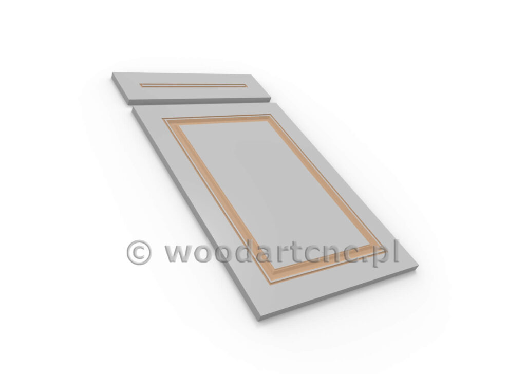 Front do mebli z przeznaczeniem do kuchni, łazienki, przedpokoju, salonu. Wykonane z MDF po frezowaniu przekazane do lakierni a tam malowane wybranym przez klienta kolorem. Wybór kolorów gwarantuje idealny dobór zadowalających i odpowiednich do wystroju i aranżacji wnętrza.