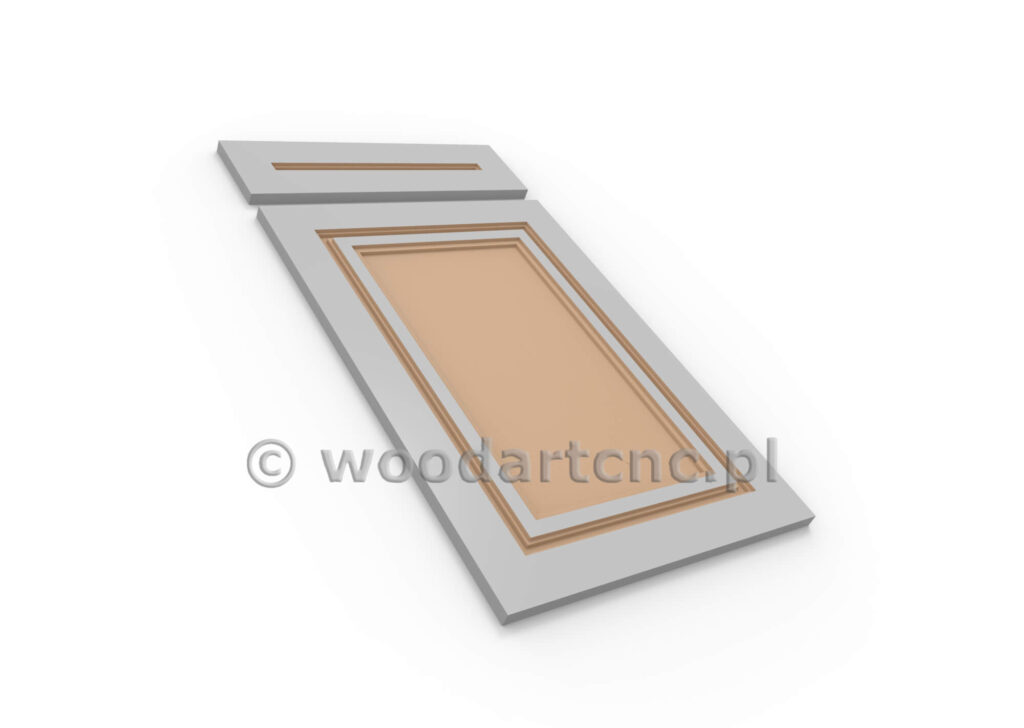 Front do mebli z przeznaczeniem do kuchni, łazienki, przedpokoju, salonu. Wykonane z MDF po frezowaniu przekazane do lakierni a tam malowane wybranym przez klienta kolorem. Wybór kolorów gwarantuje idealny dobór zadowalających i odpowiednich do wystroju i aranżacji wnętrza.