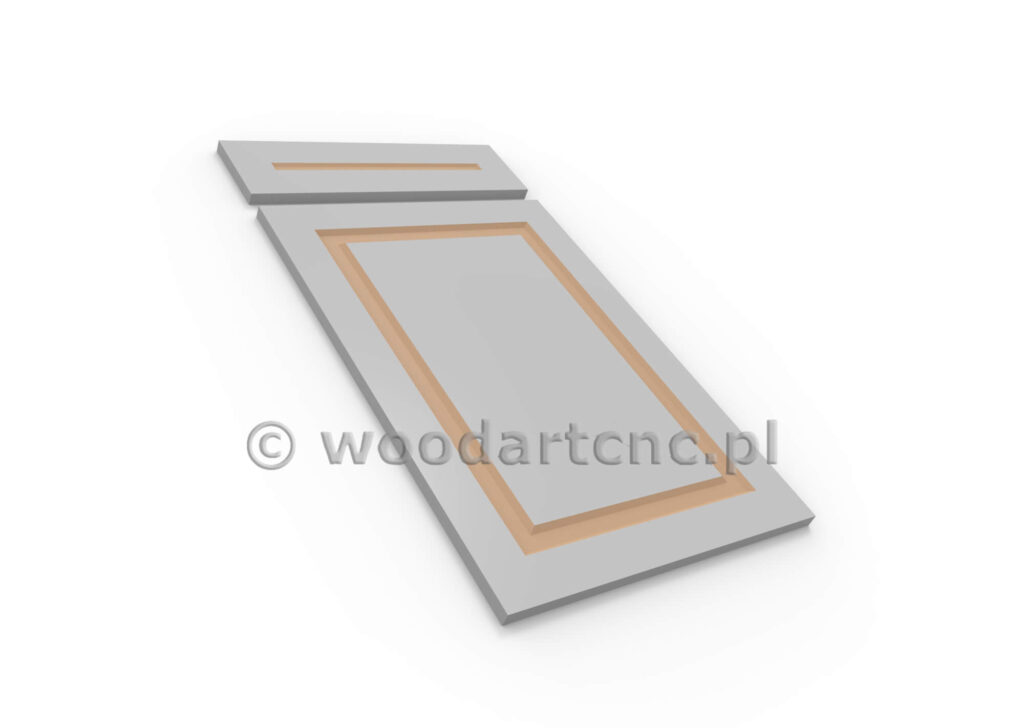 Front do mebli z przeznaczeniem do kuchni, łazienki, przedpokoju, salonu. Wykonane z MDF po frezowaniu przekazane do lakierni a tam malowane wybranym przez klienta kolorem. Wybór kolorów gwarantuje idealny dobór zadowalających i odpowiednich do wystroju i aranżacji wnętrza.