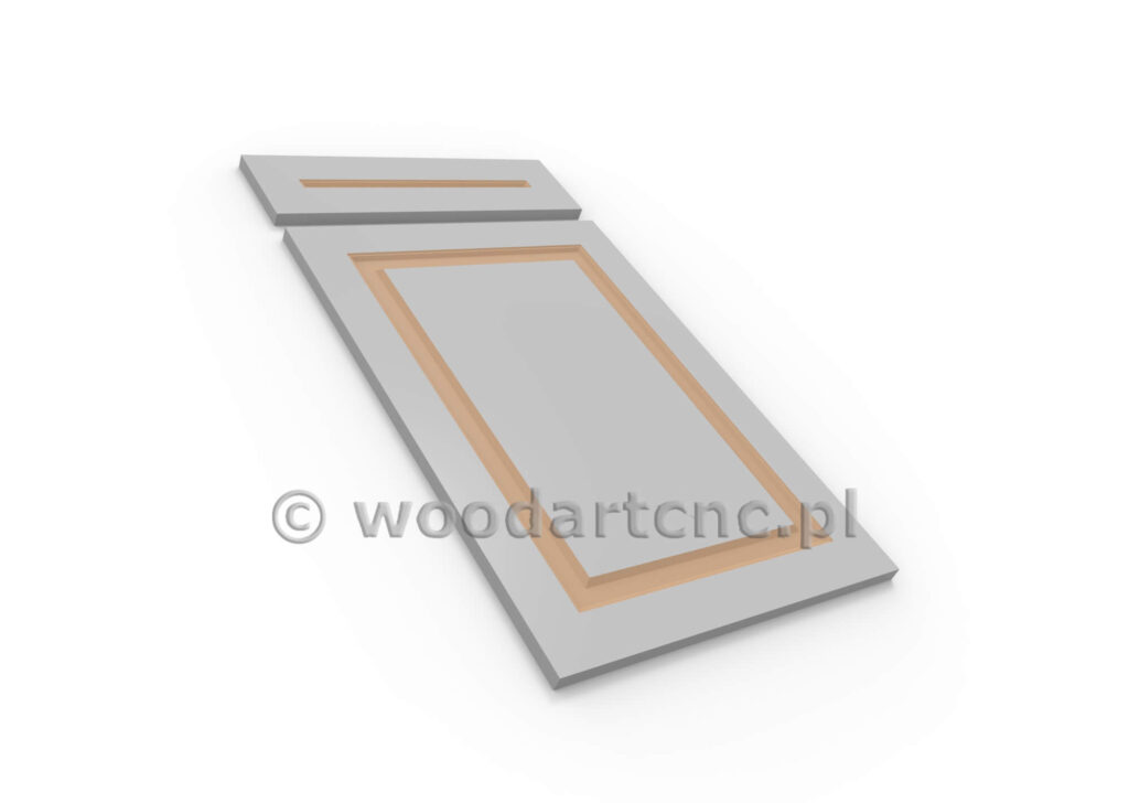 Front do mebli z przeznaczeniem do kuchni, łazienki, przedpokoju, salonu. Wykonane z MDF po frezowaniu przekazane do lakierni a tam malowane wybranym przez klienta kolorem. Wybór kolorów gwarantuje idealny dobór zadowalających i odpowiednich do wystroju i aranżacji wnętrza.