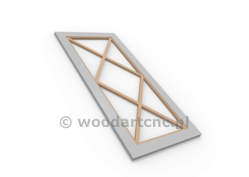 Front ze szprosami, które wracają do łask dekoratorów wnętrz, wykonane z MDF po frezowaniu przekazane do lakierni a tam malowane wybranym przez klienta kolorem. Wybór kolorów gwarantuje idealny dobór zadowalających i odpowiednich do wystroju i aranżacji wnętrza.