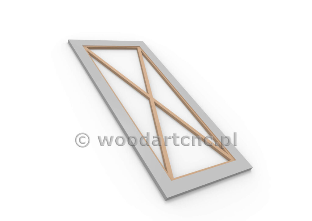 Front ze szprosami, które wracają do łask dekoratorów wnętrz, wykonane z MDF po frezowaniu przekazane do lakierni a tam malowane wybranym przez klienta kolorem. Wybór kolorów gwarantuje idealny dobór zadowalających i odpowiednich do wystroju i aranżacji wnętrza.